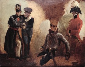 Studies van een Coldstream Guards-officier en militaire portretten, 1815